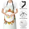 thumbnail image 6 of Lsque World Travel3 Waterproof Apron Chef Aprons for Men Heavy Duty Chemical Work Apron Extra Long Grilling Aprons with Adjustable Bib Apron, 6 of 9