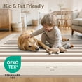 thumbnail image 4 of ODIKA Outdoorarea Ready Symmetrical Bands Striped Frame Courtyard Large Stain Resistant Low Profile for Dorm Room, Small Living Apartment, 4 of 7