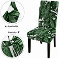 thumbnail image 2 of Leopard Floral Dining Chair Slipcover 6 Pack Watercolor Seamless Pattern with Tropical Leaves Palms Monstera Passion Fruit Al Dining Chair Slipcover Stretchable for Kitchen,Hotel,Rest, 2 of 5
