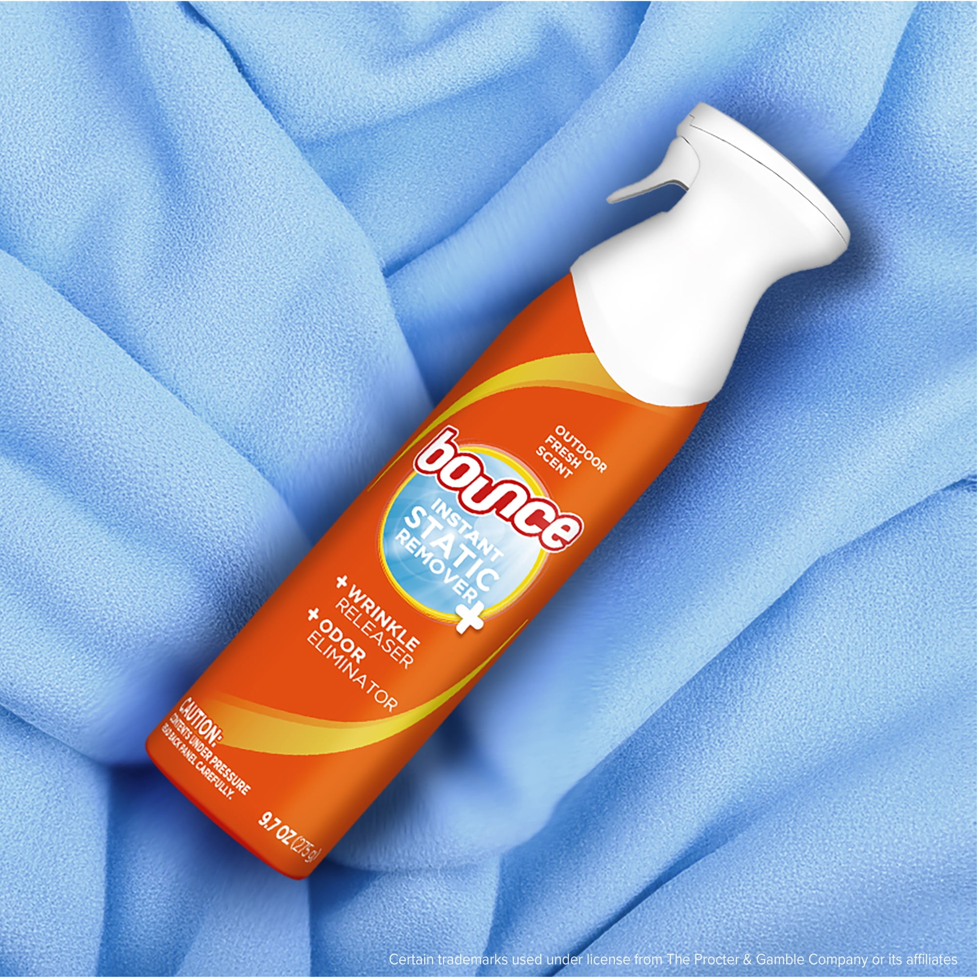 (2 pack) Bounce Rapid Touch-Up 3 in 1 Static Remover, Wrinkle Releaser, Fabric Refreshing Odor Eliminator, Fresh Scent, 9.7 oz