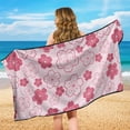 thumbnail image 6 of XYZCANDO Floral Print Sweat Absorption Car Seat Towel Covers for Picnic Hiking Swimming, Soft Washable Car Towel Cushion Cover, 6 of 11