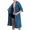 Green, variant on Naittoop Men's Waffle Bathrobe, Women's Zip Up Open Front Loose Robe Bath Nightgown with Pockets