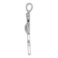 thumbnail image 5 of Auriga Fine Jewelry 925 Sterling Silver Rhodium-Plated Polished Flamingo Pendant for Women (L-38 mm, W-14 mm), 5 of 6