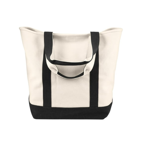 Comfort Colors C340 Canvas Heavy Tote - Ivory/ Black - One Size
