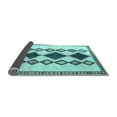 thumbnail image 2 of Ahgly Company Indoor Square Southwestern Light Blue Country Area Rugs, 8' Square, 2 of 4