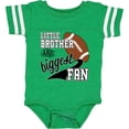 thumbnail image 3 of Inktastic Little Brother and Biggest Fan Football Player Boys Baby Bodysuit, 3 of 5