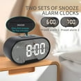 thumbnail image 4 of Mistaha LED Display Mirror Alarm Clock with 12/24H Switch, Dual Alarms, Snooze Function, Dimmable, Adjustable Volume, Digital Clock, Desktop Smart Electronic Clock, Student Wake-Up Tool, Bedside, 4 of 6