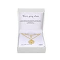 thumbnail image 3 of 14KT Gold Flash Plated Double Necklace Set with Simulated Diamonds Adult, 3 of 5
