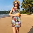 thumbnail image 3 of Lukts Mignon Chien Chiot pour Femmes Robe Sans Manches, Robe d'Été à Col Rond avec Poches, Adaptée à la Vie Quotidienne, Plage, Fête, 3 of 7