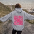 thumbnail image 7 of Linfrsh Women's Pullover Hoodies Teen Girls Trendy Fall Fashion Tops Hooded Sweatshirts (Light Gray,2XL), 7 of 7