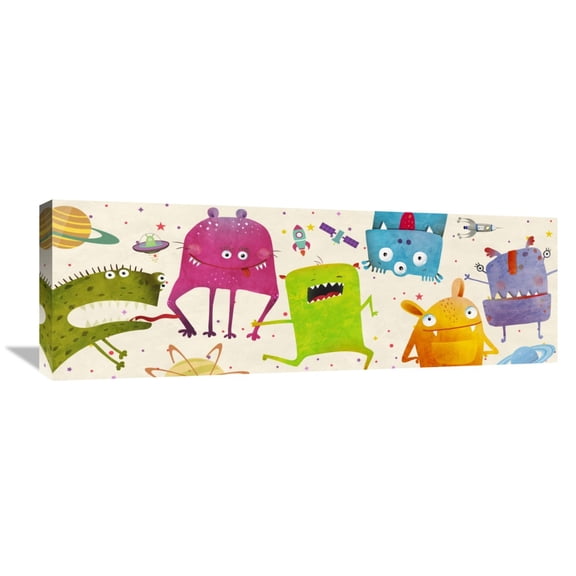 Global Gallery Skip Teller 'Alien Friends' Canvas Wall Art