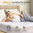 thumbnail image 4 of Heynemo King Electric Heated Mattress, King Size Bed Mattress Pad with Dual Controller, Full Bed Warmer with 12-Hour Timer & 10 Heat Settings, Machine Washable, 78" x 80", 4 of 9