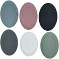 thumbnail image 3 of suxuMhao Silicone Coasters Set of 4 - 3.54×0.11in Drink Coasters, Non-Slip Table Coasters, Grey Silicone Coasters for Home Dining, Coffee Table, Ideal for Protecting Tables from Drinks​, 3 of 4