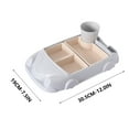 thumbnail image 2 of Divided Plates Set with Removable Sections Car-Shaped Bamboo Fiber Feeding Tray and Snack Cups, 2 of 8