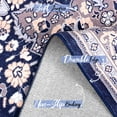 thumbnail image 4 of Homore Antique Floral Faux Wool Area Rug, 5' x 7', Blue, 4 of 7