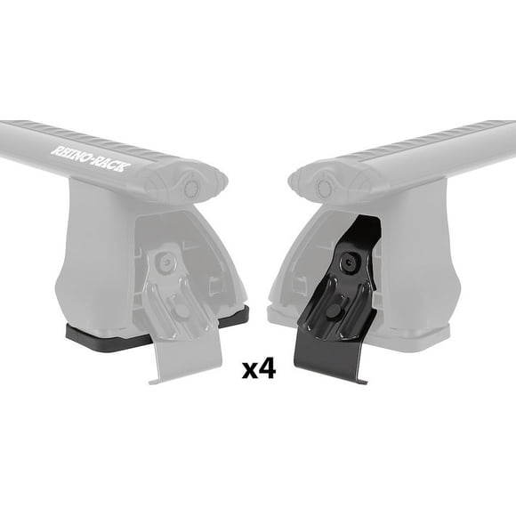 Rhino-Rack USA Roof Rack Mounting Kit Hardware DK512 For Rhino Rack 2500 Two Bar Roof Rack Systems; With Four Santoprene Pads/Four Black Metal Clamps