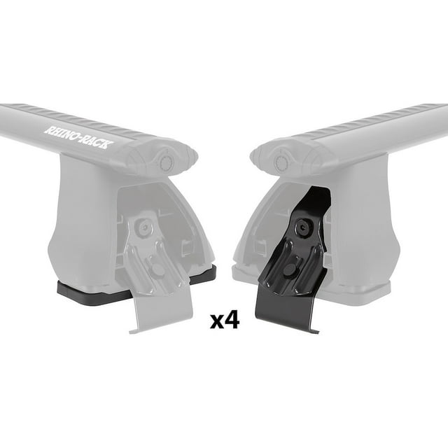 Rhino-Rack USA Roof Rack Mounting Kit Hardware DK512 For Rhino Rack 2500 Two Bar Roof Rack Systems; With Four Santoprene Pads/Four Black Metal Clamps