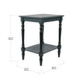 thumbnail image 5 of Decor Therapy Simplify Accent Storage Shelf End Table, Traditional Style, Navy 24" x 19.5" x 15.75", 5 of 5