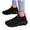 Black, variant on Mens Womens Slip on Loafers Lightweight Walking Tennis Shoes Laceless Running Sneakers Mesh Jogging Casual Athletic Shoes White Size 9