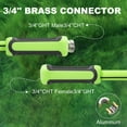 thumbnail image 4 of ABAKAN Garden Hose 5/8'' x 25 ft, Flexible Water Hose, All-Weather, Polymer Burst 600 PSI Hose, Green, 4 of 7