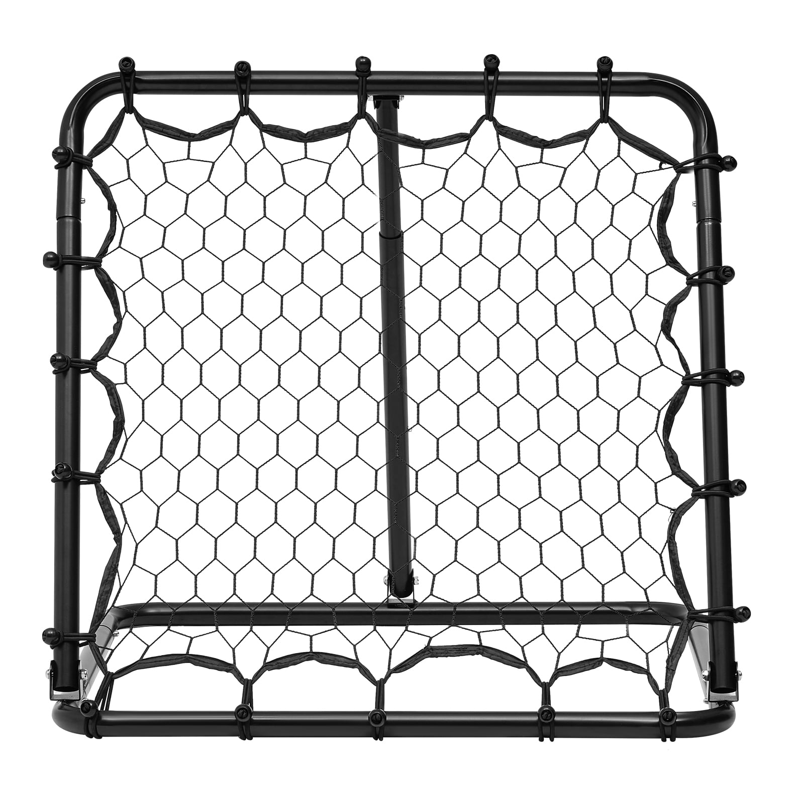 KFFKFF Football Return Net, 34"x34" Bounce-Back, Compact Soccer Practice Gear, Completely Flexible Angles Target Net, Tools & Apparatus for Children, Adolescents & All Ages