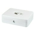 thumbnail image 1 of Dsseng Metal Money Box with Lock And 2 Keys Fireproof Cash Safe Box Anti-theft Shockproof Secure Multi Compartments Storage Valueable Things Deposit Tin, 1 of 11