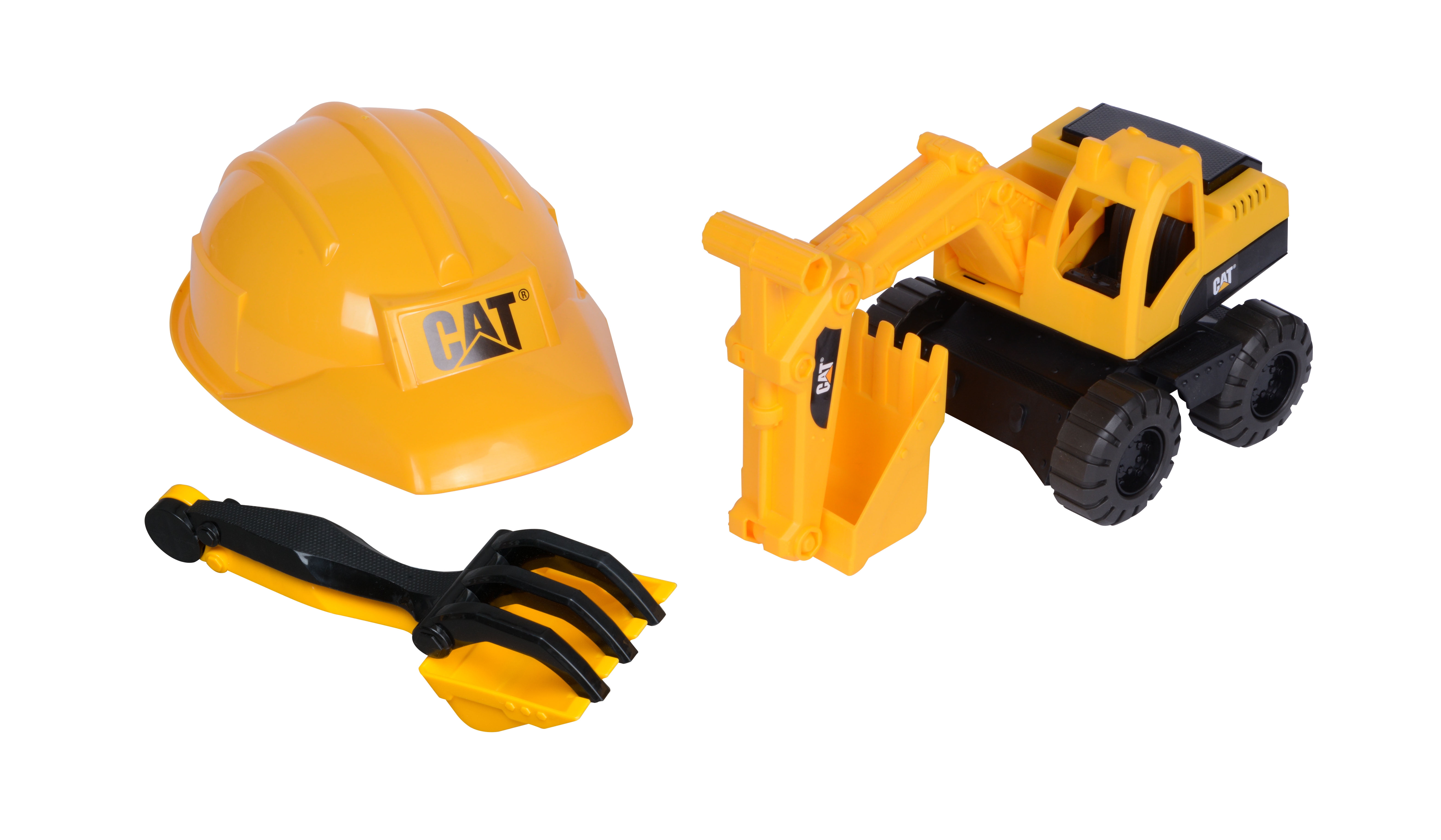 Caterpillar Tough Tracks Construction Crew Excavator Sand Set with