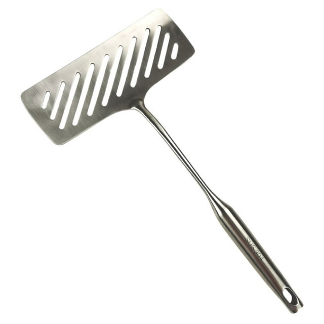 MasteelfCA 1 Pce Spatule à Poisson en Acier Inoxydable Spatule à Steak Spatule Plate Petite Spatule à Crêpes