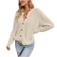 thumbnail image 1 of Suéteres Para Mujer Suéteres de Otoño Botón de Moda Reversible Manga Larga Cárdigan de Punto Tops Sueltos Blusa Suéter Odeerbi ODB132231, 1 of 6