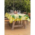 thumbnail image 3 of Outdoor Tablecloth with Umbrella Hole for Patio/Picnic/Party/Camping, Yellow Lemon Waterproof Table Cloth Rectangle Table Cover Washable, Summer Botanical Lemons Cute Yellow (60"x 84"), 3 of 8