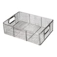 thumbnail image 3 of Siruishop Panier Organisateur pour Friteuse, Conteneur à Collations, Panier de Présentation en Fil d'Acier Inoxydable, Panier pour Friteuse pour Comptoir de Cuisine, Table à Domicile, Restaurant 38cmx25cmx10cm, 3 of 8