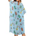 thumbnail image 4 of HELLHERO Polyester Long Kimono Swimsuit Cover Up for Beach Premium Lightweight Dinosaur and Giraffe Pattern, 4 of 6