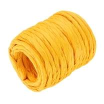 Raffia Paper Craft Rope Packing Rope 13.1 Yards Handmade Twisted Paper Craft String/Cord/Rope Dark Yellow