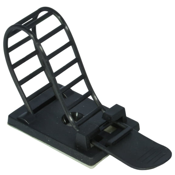 JacobsParts V3 Reusable Adhesive Cable Straps with Optional Screw Mount, Heavy Duty, 25 Pack (Black)