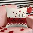 thumbnail image 6 of Specollect 1 Pcs Valentines Day Pillow Cover, Soft Linen Decorative Cushion for Sofa Living Room Bedroom, Pressure Relief, 6 of 7