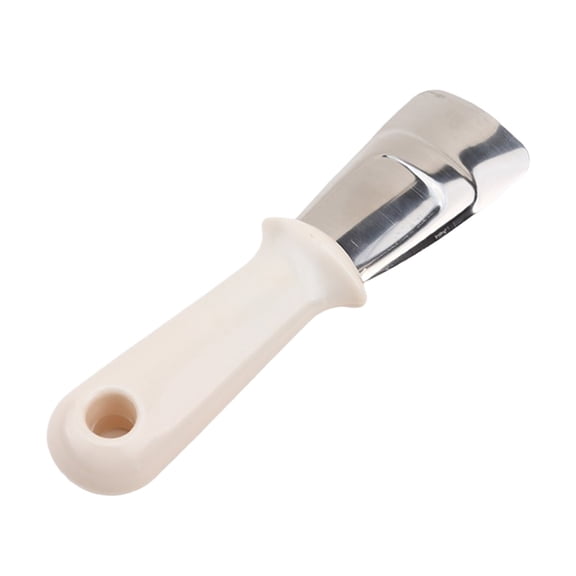 Beige Plastic Ice Removal Scraper For Freezers And Refrigerators Designed To Effectively Chip Away Frost And Ice With A User Friendly Grip