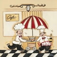 thumbnail image 2 of Alldredge, Joy 15x15 Black Ornate Wood Framed with Double Matting Museum Art Print Titled - Cafe, 2 of 4
