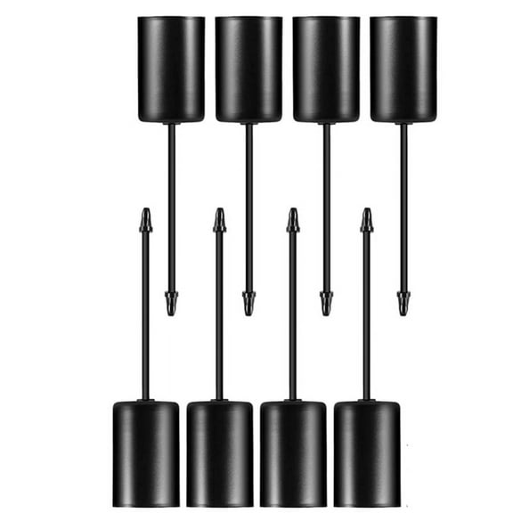 ckepdyeh Candle Holders, Wreath, Candle Sticks, Wreath, Candle Holder, Taper Candles with Skewer, 8Pcs Black
