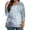 3-silver, variant on Womens Fall 3/4 Length Sleeve Tops 2024 Fashion Plus Size Shirts 3/4 Sleeve V Neck Floral Print T-Shirts Dressy Casual Tshirts Fall Clothes for Women 2024 silver 3X-Large