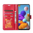 thumbnail image 4 of Allytech Samsung Galaxy S21 Ultra Case, Premium PU Leather Slim Folio Kickstand Shockproof Impact Resistant Credit Cards Holders Wallet Case Cover for Samsung Galaxy S21 Ultra 6.8-Inch, Red, 4 of 6