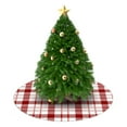 thumbnail image 3 of 36 Inch Christmas Tree Skirt – Velvet Plush Tree Mat, Soft Thickened Polyester with Red Ties, Single-Sided Printing, Available in 30in/36in/48in, Perfect for Holiday Xmas Tree Decoration, 3 of 7