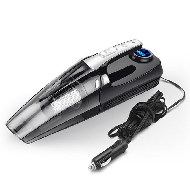 Fiogavroetic Vacuum Cleaner, Car Vacuum Handheld Cleaner,Tire Inflator For Car,12V Auto Shut Off Compressor With Led Light,4 In 1 Portable Vacuum Cleaner With Pump