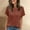 Coffee, variant on TODOZO T Shirts for Women Loose Fit Casual Lightweight Soft Basic Tees Summer Tops for Women 2025 Women Shirts Summer Sweaters Short Sleeve Tunic Tops 2025 Casual Business Blouses Black L