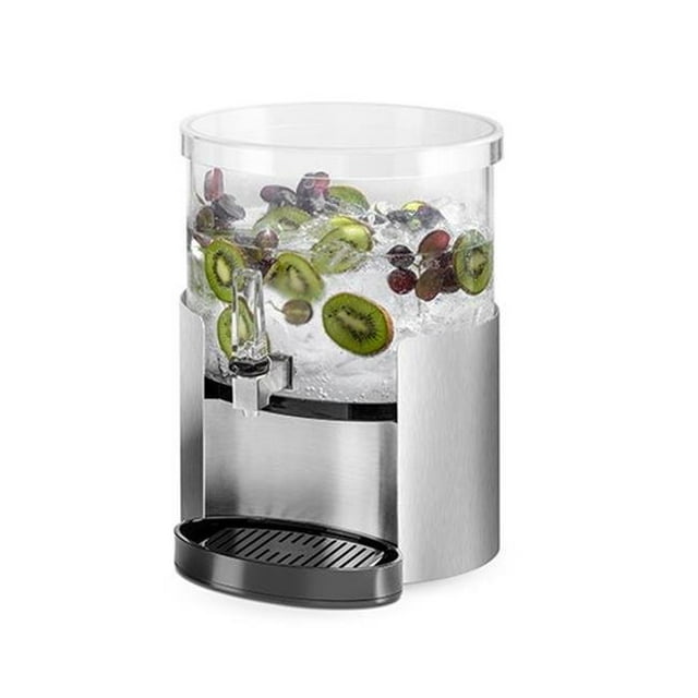 Rosseto LD177 2 gal Elliptic Dispenser with Drip Tray & Stainless Steel Base