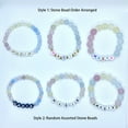 thumbnail image 3 of US Handmade Name Bracelet Morganite Energy Yoga Stone Bead Beaded Mama Bracelet, 3 of 5