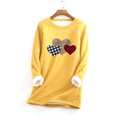 thumbnail image 1 of Puntoco Sudadera con estampado de forro polar grueso para mujer Ropa interior cálida Liquidación Puntoco Puntoco-7258, 1 of 3