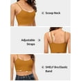 thumbnail image 4 of Sociala Crop Solid Tank Tops With Shelf Cup Camisole For Women, 4 of 6