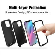 iPhone 11 Pro Max Heavy Duty Case {Shock Proof Case with 3 Layer Rubber, Shatter Resistant, [Tough Armour] Rugged Case Compatible for iPhone 11 Pro Max} Black