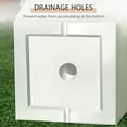 thumbnail image 5 of Outsunny 2-Pack MgO Flower Pots with Drainage Hole, Outdoor Planters White, 5 of 9