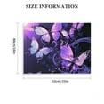thumbnail image 2 of Fenyluxe Butterflies Purple Gothic Art Canvas Wall Art Ready to Hang Room Home Decor 20x16in, 2 of 6